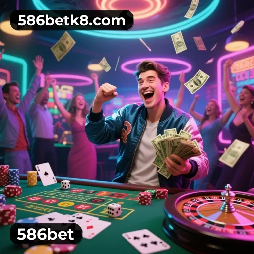 App 586bet para iOS e Android — interface mobile, login biométrico e PIX integrado